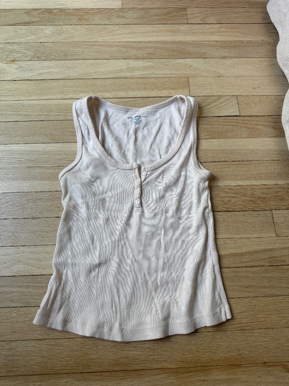 Brandy Melville light pink button down tank top